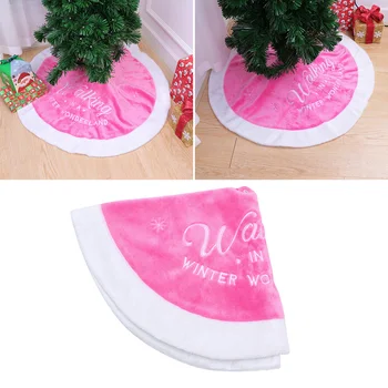 90cm Pink Christmas Tree Plush Skirt Round Shape Letter Printing Christmas Tree Base Decoration Apron Wrap Christmas Decorative
90cm Pink Christmas Tree Plush Skirt Round Shape Letter Printing Christmas Tree Base Decoration Apron Wrap Christmas Decorative