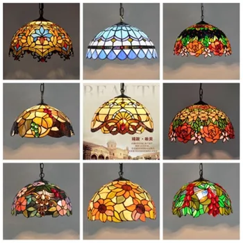 Baroque Tiffany Pendant lights Stained Glass Chain Lighting Suspended Luminaire for Home Parlor Dining Room Lamps E27 110-240V
Baroque Tiffany Pendant lights Stained Glass Chain Lighting Suspended Luminaire for Home Parlor Dining Room Lamps E27 110-240V
