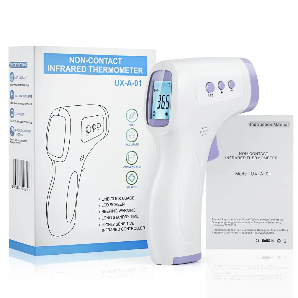2020 Muti-fuction Baby/Adult Digital Termomete Infrared Forehead Body Thermometer Gun Non-contact Temperature Measurement Device
2020 Muti-fuction Baby/Adult Digital Termomete Infrared Forehead Body Thermometer Gun Non-contact Temperature Measurement Device