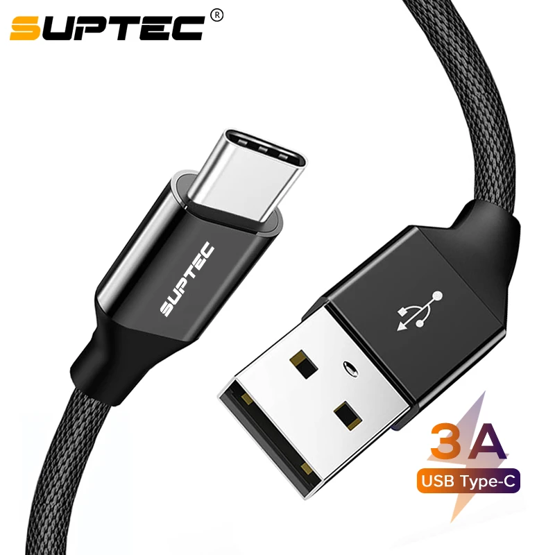 SUPTEC USB Type C Cable Quick Charge Data Wire Type-C Phone Charger Cable for Samsung S10 S9 Huawei Xiaomi Oneplus 6T USB C Cord
SUPTEC USB Type C Cable Quick Charge Data Wire Type-C Phone Charger Cable for Samsung S10 S9 Huawei Xiaomi Oneplus 6T USB C Cord