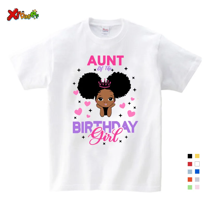 Czarna koszulka urodzinowa Księżniczka - ubrania pasujące dla dziewczyny, rodziny i dzieci - Wianko - 11