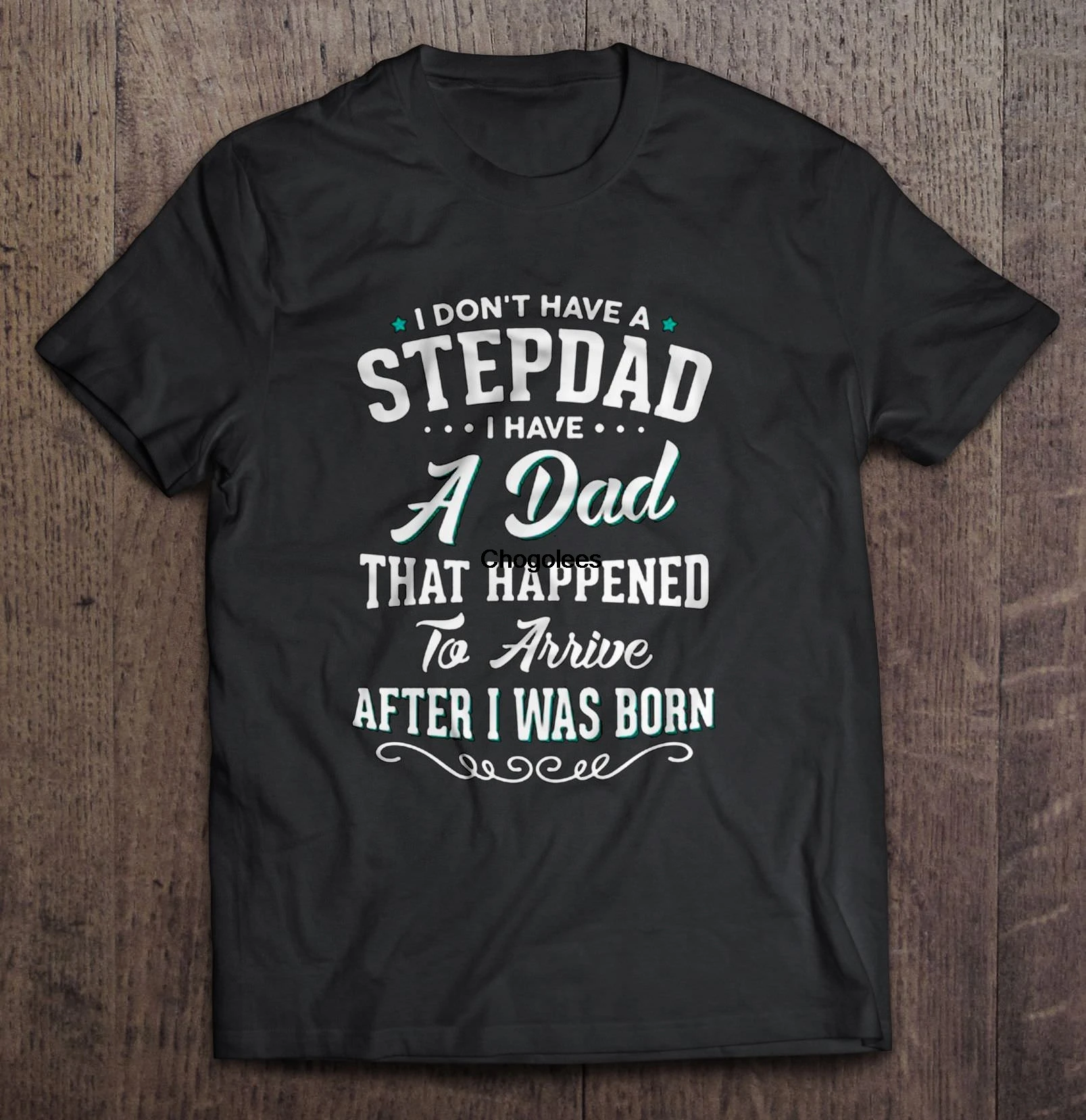 Подарок на день отца футболка с надписью I AM NOT THE STEPDAD Повседневная хлопковая