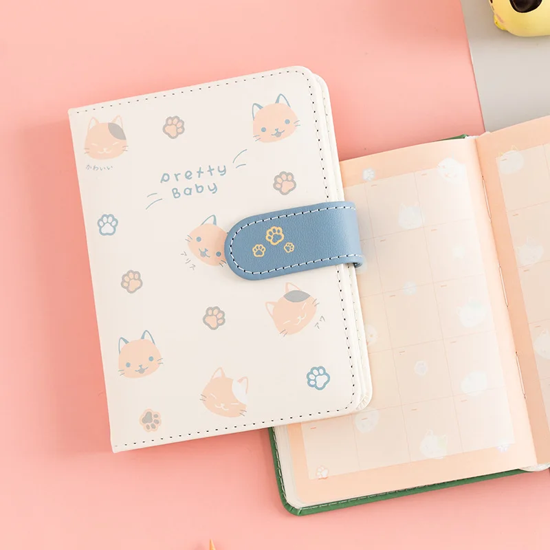Cute Cat Pattern PU Magnetic Buckle Notebook Kawaii Various Styles Of Inner Pages Student Diary Notepad School Office Stationery
Cute Cat Pattern PU Magnetic Buckle Notebook Kawaii Various Styles Of Inner Pages Student Diary Notepad School Office Stationery