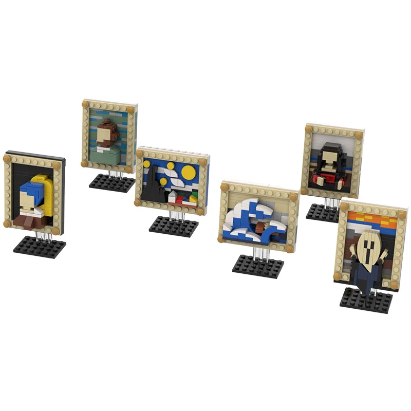 Pixel Art Bricks Mini Building Blocks Creative World Famous Paintings-Van Gogh Self-Portrait--Scream Portraits DIY Compatible Wi
Pixel Art Bricks Mini Building Blocks Creative World Famous Paintings-Van Gogh Self-Portrait--Scream Portraits DIY Compatible Wi