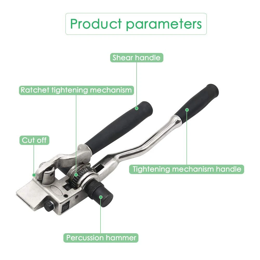 Practical Banding Tool Labor Saving 2 In 1 Manual Stainless Steel Tightener Packing Belt Ratchet Shear Strapping Tensioner
Practical Banding Tool Labor Saving 2 In 1 Manual Stainless Steel Tightener Packing Belt Ratchet Shear Strapping Tensioner