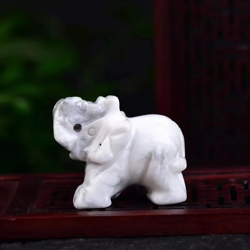 1Pc Elephant Figurines Craft Carved Natural Stone White Howlite Elephant Mini Animals Statue for Home Decor Chakra Healing
1Pc Elephant Figurines Craft Carved Natural Stone White Howlite Elephant Mini Animals Statue for Home Decor Chakra Healing