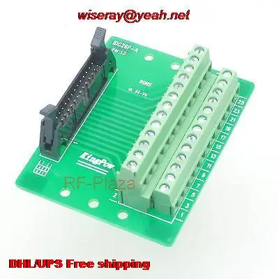 DHL/EMS 30pcs IDC26 26pin Header Breakout Board Terminal Block Connector PLC adapter Interface-PCB Connector-A6
DHL/EMS 30pcs IDC26 26pin Header Breakout Board Terminal Block Connector PLC adapter Interface-PCB Connector-A6