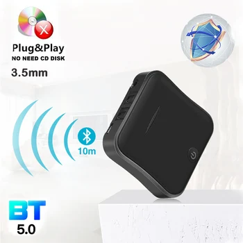 Bluetooth 5.0 wireless audio transmitter and receiver 2 in 1 TX/RX Switch APTX HD up to 10M with TV/PC/Headphone/Speakers/Tablet
Bluetooth 5.0 wireless audio transmitter and receiver 2 in 1 TX/RX Switch APTX HD up to 10M with TV/PC/Headphone/Speakers/Tablet