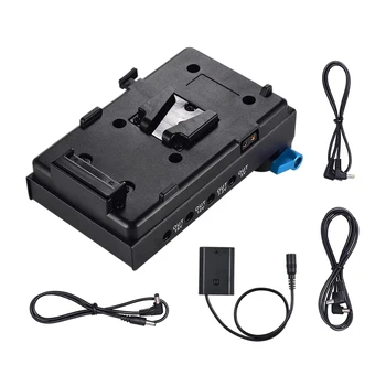 V Mount V-Lock Battery Plate Adapter with 15mm Dual Hole Rod Clamp NP-FZ100 Dummy Battery Adapter for BMCC BMPCC Sony A7III A9 A
V Mount V-Lock Battery Plate Adapter with 15mm Dual Hole Rod Clamp NP-FZ100 Dummy Battery Adapter for BMCC BMPCC Sony A7III A9 A
