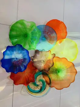 Wall Decoration Blown Glass Plates Modern Art Decoration Hand Blown Glass Flower Wall Art Plates 
Wall Decoration Blown Glass Plates Modern Art Decoration Hand Blown Glass Flower Wall Art Plates