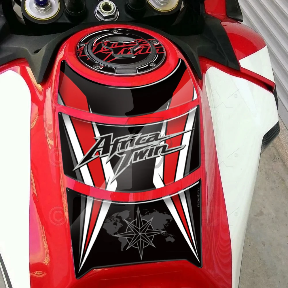 3D motorcycle tank pad protector fuel gas cap sticker