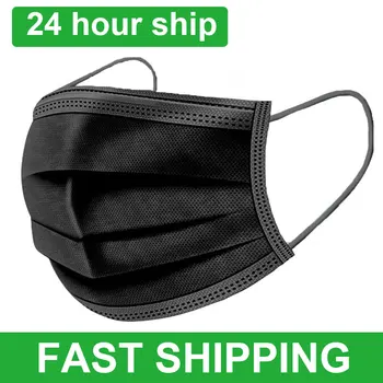 50pcs Adult Disposable Masks Non-woven Face Masks 3 layer Ply Filter Anti Dust Breathable Adult Mouth Mask Black IN STOCK
50pcs Adult Disposable Masks Non-woven Face Masks 3 layer Ply Filter Anti Dust Breathable Adult Mouth Mask Black IN STOCK