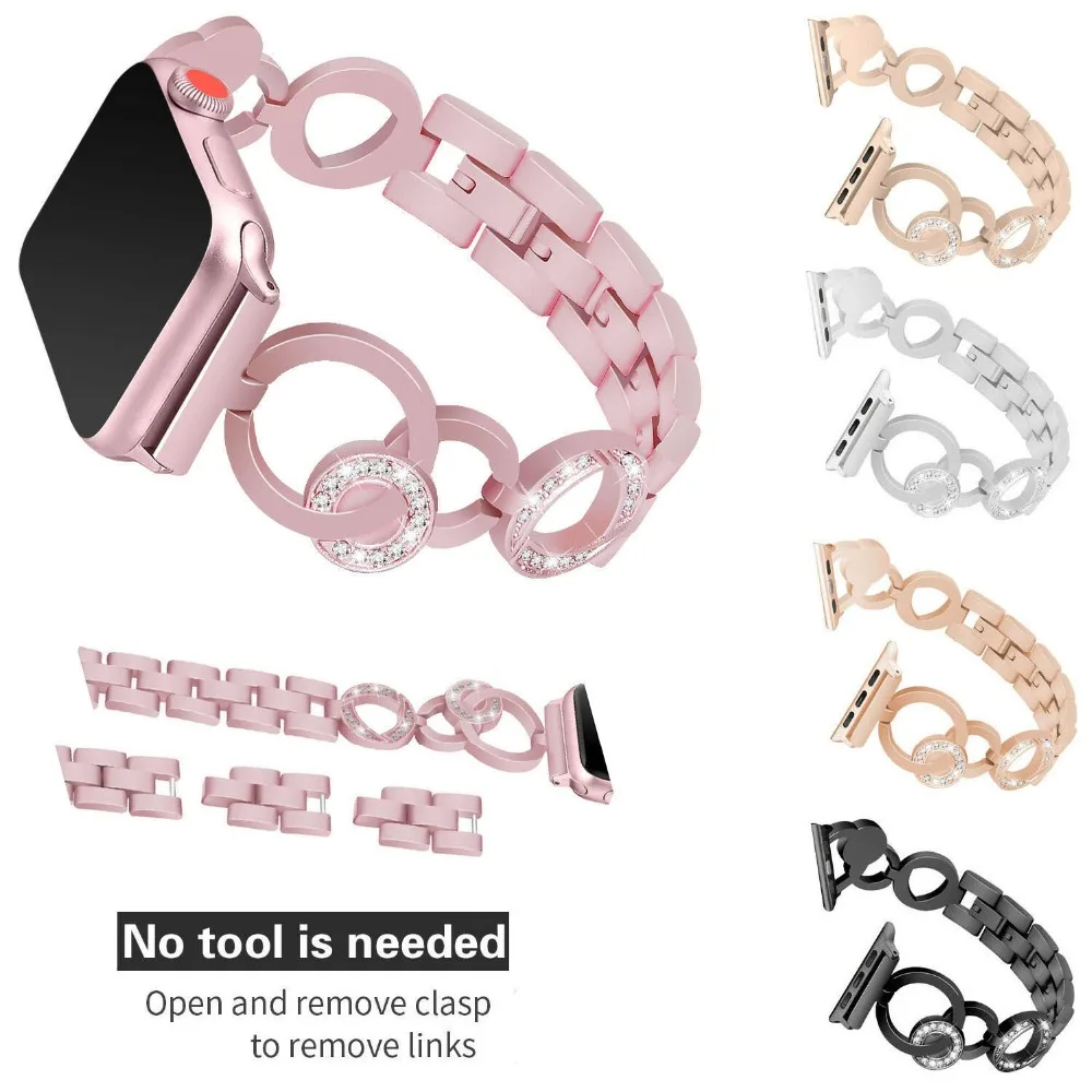 主图_Sieraden_Diamond_Horlogeband_Voor_Apple_Horloge_Band_38mm_42mm_40mm_44mm_iWatch_Serie_4_3_2