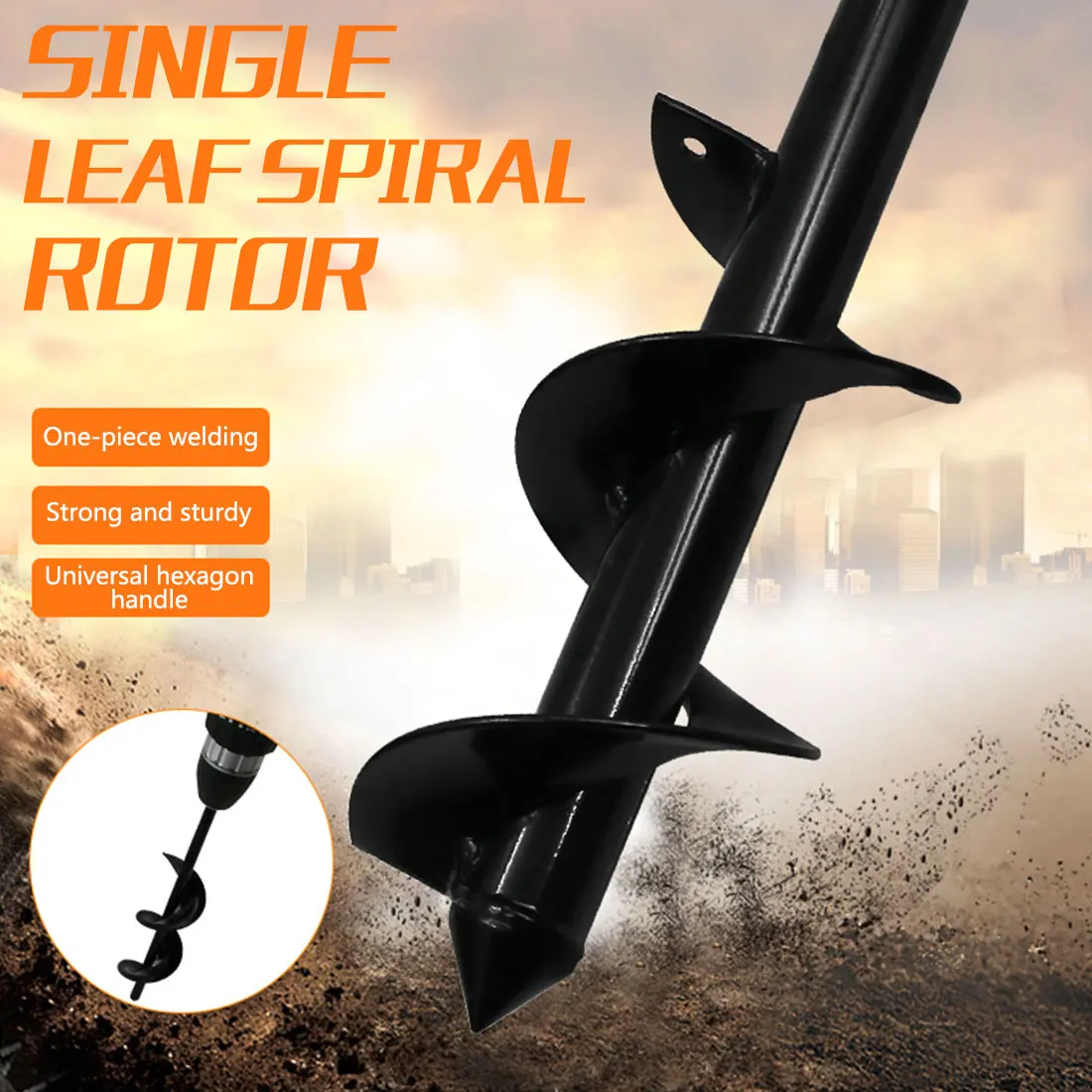 Garden Planting Loose Soil Spiral Rod Ground Drilling Short Rod Plant Twist Planting Flower Digging Pit Gardening Tools
Garden Planting Loose Soil Spiral Rod Ground Drilling Short Rod Plant Twist Planting Flower Digging Pit Gardening Tools