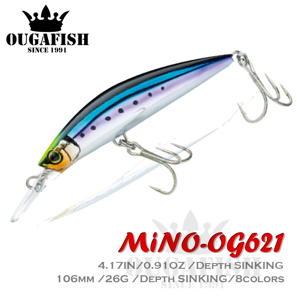 Minnow Fishing Lure Weights 10.6cm/26g Fake Bait Long Shot Mino Whopper Trout Tackle Sinking Saltwater Lures Articulos De Pesca
Minnow Fishing Lure Weights 10.6cm/26g Fake Bait Long Shot Mino Whopper Trout Tackle Sinking Saltwater Lures Articulos De Pesca