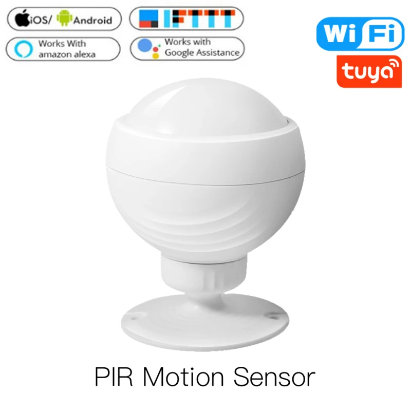 Wi-Fi Смарт движения Сенсор PIR tuya/приложение Smart life инфракрасная сигнализация