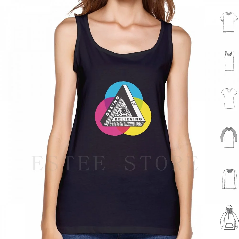 Seeing Is Believing Tank Tops Vest Cotton All Seeing Eye Penrose Impossible Geometric Color Spectrum Light Optics Puzzle
Seeing Is Believing Tank Tops Vest Cotton All Seeing Eye Penrose Impossible Geometric Color Spectrum Light Optics Puzzle