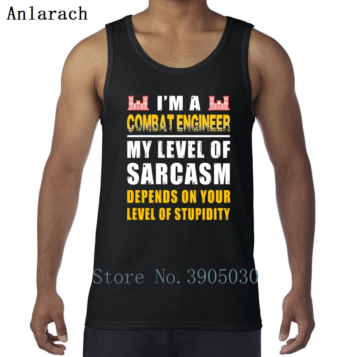 I Am A Combat Engineer My Level Vests Trendy Summer Style Streetwear Personalized Tank Tops For Men Sleeveless Free Shipping
I Am A Combat Engineer My Level Vests Trendy Summer Style Streetwear Personalized Tank Tops For Men Sleeveless Free Shipping