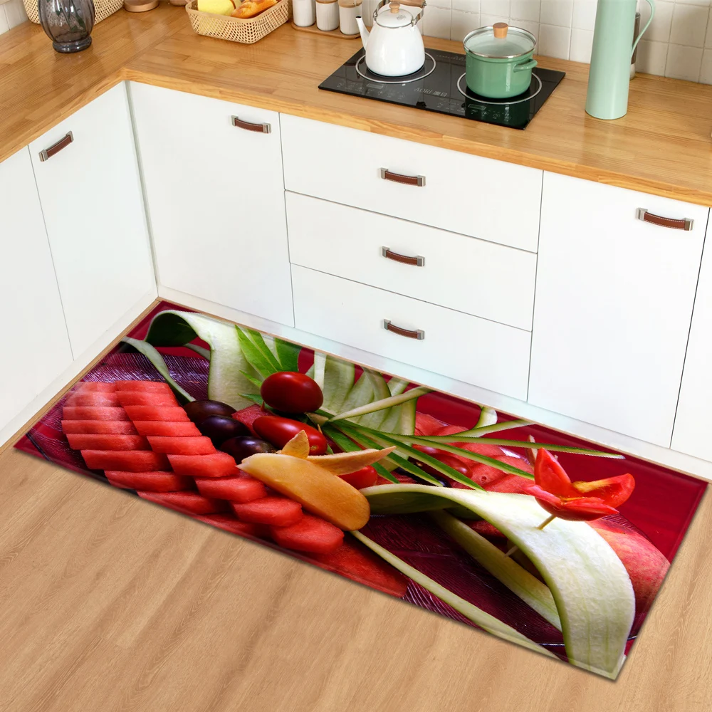 Shop Generic Modern Kitchen Carpet Fruit Pattern Bedroom Floor Living Room Decor Rug Entrance