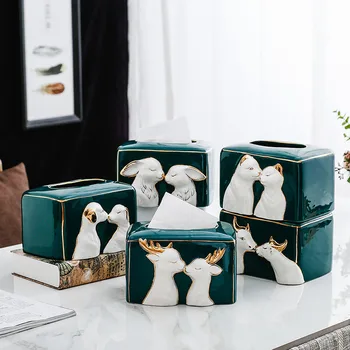 European Ceramic Animal Tissue Box Home Decorations, Living Room, Coffee Table, Paper Box Abstract Art Crafts Home Decoration
European Ceramic Animal Tissue Box Home Decorations, Living Room, Coffee Table, Paper Box Abstract Art Crafts Home Decoration