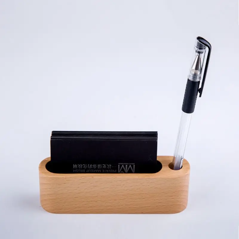 Wood Business Desktop Card Holder Name Cards Storage Office Desk Beech Wooden Business Card Holder Organizer Pen Storage Box
Wood Business Desktop Card Holder Name Cards Storage Office Desk Beech Wooden Business Card Holder Organizer Pen Storage Box