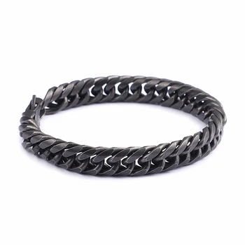 Punk Matte Stainless Steel Link Chain Bracelets For Men Lobster Buckle 23CM Brushed Hand Chain Wrap Bracelets Jewelry 2020
Punk Matte Stainless Steel Link Chain Bracelets For Men Lobster Buckle 23CM Brushed Hand Chain Wrap Bracelets Jewelry 2020