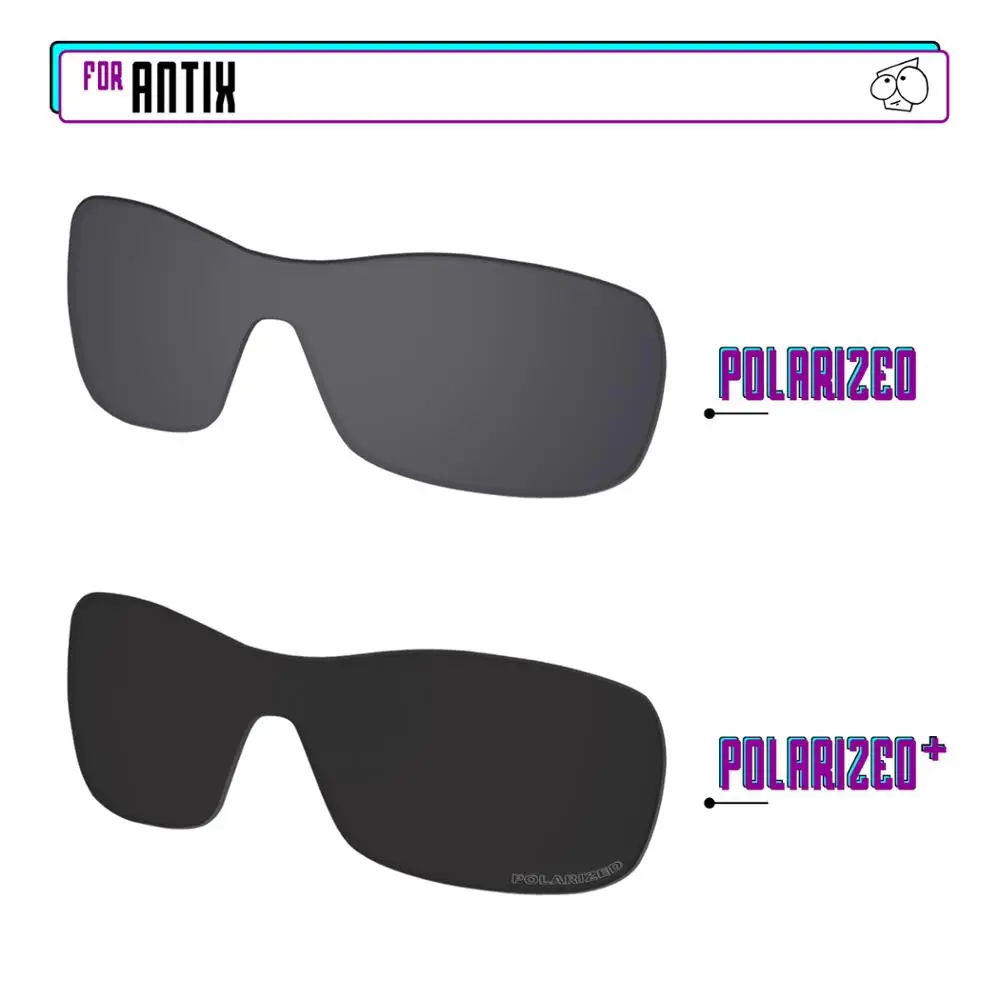 EZReplace Polarized Replacement Lenses for - Oakley Antix Sunglasses - Black P Plus-Black Iridium P
EZReplace Polarized Replacement Lenses for - Oakley Antix Sunglasses - Black P Plus-Black Iridium P