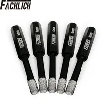 FACHLICH 5pcs Hex Shank Diamond Drill Core Hole Saw Diamond Drilling Core Bit Dry Drill Bits for Tile Porcelain 6MM
FACHLICH 5pcs Hex Shank Diamond Drill Core Hole Saw Diamond Drilling Core Bit Dry Drill Bits for Tile Porcelain 6MM