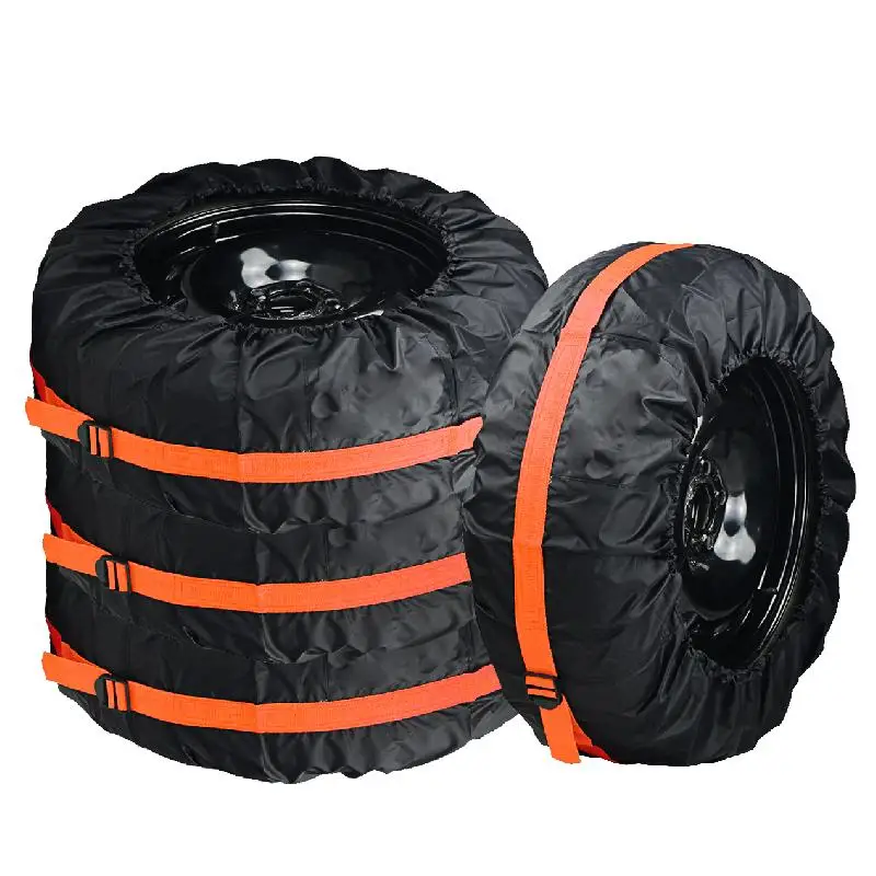 Universal Snow Tire Cover Spare Tire Cover 4 Pieces of Tire Cover for Vehicles Outdoor Tools
Universal Snow Tire Cover Spare Tire Cover 4 Pieces of Tire Cover for Vehicles Outdoor Tools