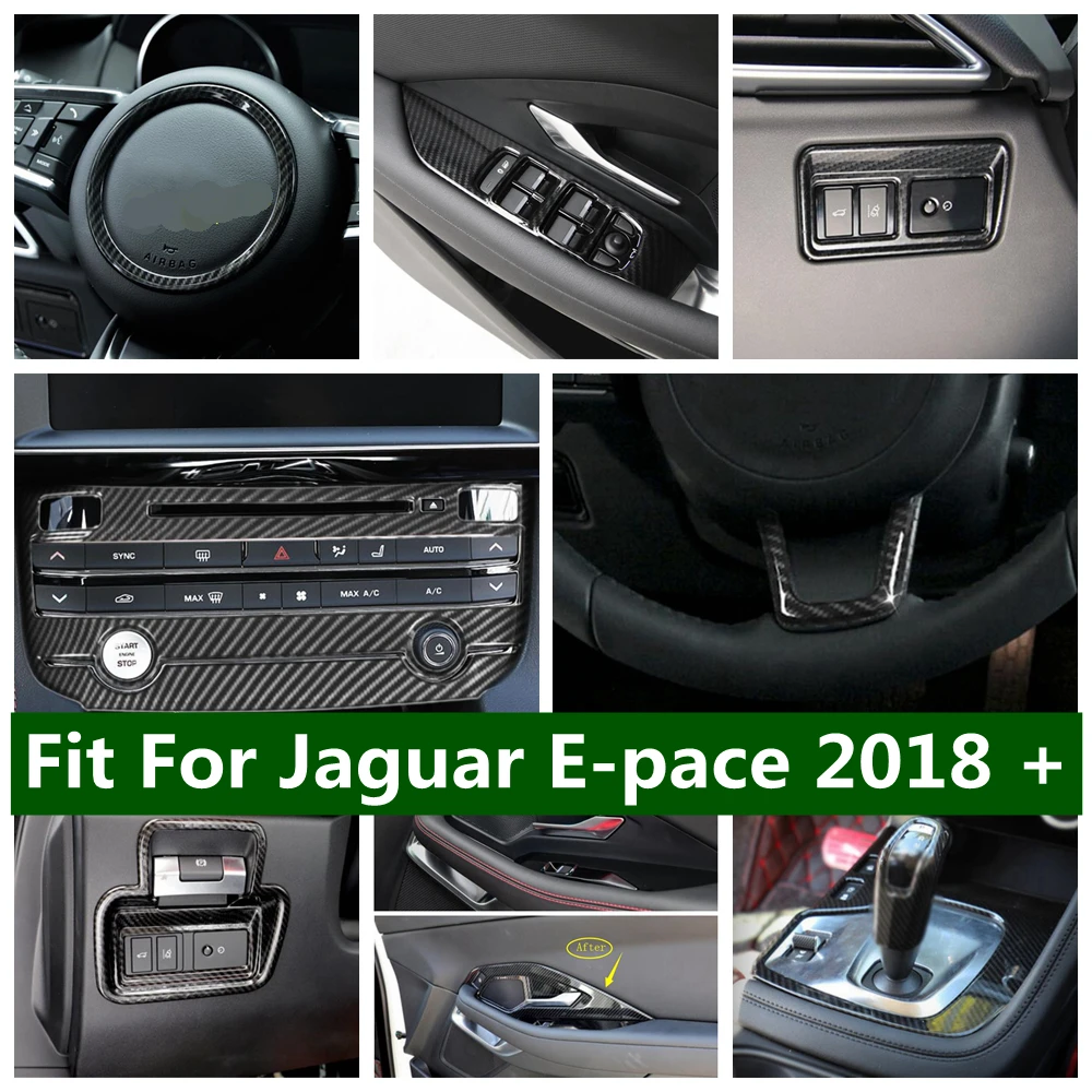 Carbon Fiber Interior Refit Kit Head Lights Switch Electronic Handbrake Button Gear Cover Trim Fit For Jaguar E-pace 2018 - 2023
Carbon Fiber Interior Refit Kit Head Lights Switch Electronic Handbrake Button Gear Cover Trim Fit For Jaguar E-pace 2018 - 2023
