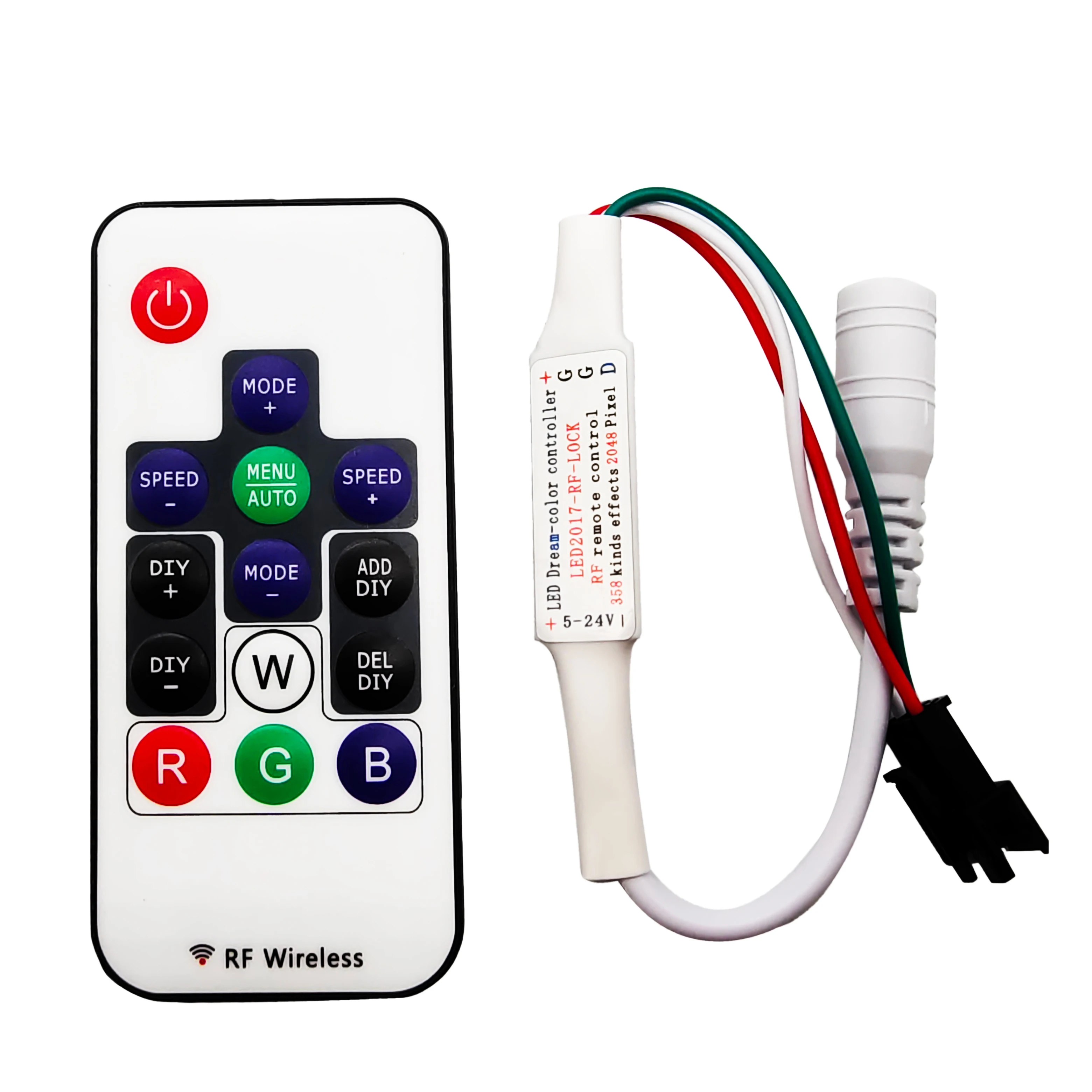 DC5 -24V 14Keys RGB DIY Controller Wireless Remote Control Mini RF Led Use In WS2812 WS2811 WS2813 SK6812 Strip
DC5 -24V 14Keys RGB DIY Controller Wireless Remote Control Mini RF Led Use In WS2812 WS2811 WS2813 SK6812 Strip
