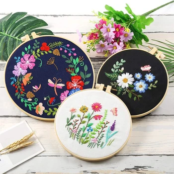 Stamped Embroidery Starter Kit with Embroidery Hoop Flowers Plants Embroidery Threads Tools Kit DIY Sewing Crafts for Starters
Stamped Embroidery Starter Kit with Embroidery Hoop Flowers Plants Embroidery Threads Tools Kit DIY Sewing Crafts for Starters
