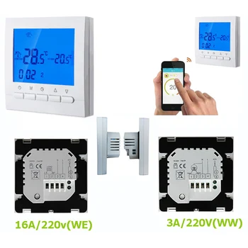 3AWiFi Digital Room Thermostat For Gas Boiler Heating Thermostat 3A White Backlight Programmable Boiler Thermoregulator
3AWiFi Digital Room Thermostat For Gas Boiler Heating Thermostat 3A White Backlight Programmable Boiler Thermoregulator