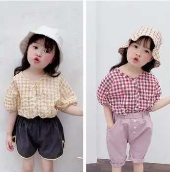 2020 Hot Selling Baby Girls Plaid Shirt Summer Kids Girls Blouse Girl Clothes 1-6 Years
2020 Hot Selling Baby Girls Plaid Shirt Summer Kids Girls Blouse Girl Clothes 1-6 Years