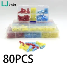 Brass Nylon Male Female Insulated Crimp Terminal Electric Electrical Wire Connector Kit Tool 80PCS
Brass Nylon Male Female Insulated Crimp Terminal Electric Electrical Wire Connector Kit Tool 80PCS