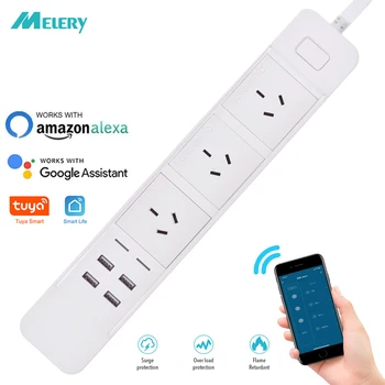 Wifi Smart Power Strip Multiple Surge Protector 3 Way AU Plug Electrical Outlets Extension Sockets with USB by Alexa Google Home
Wifi Smart Power Strip Multiple Surge Protector 3 Way AU Plug Electrical Outlets Extension Sockets with USB by Alexa Google Home