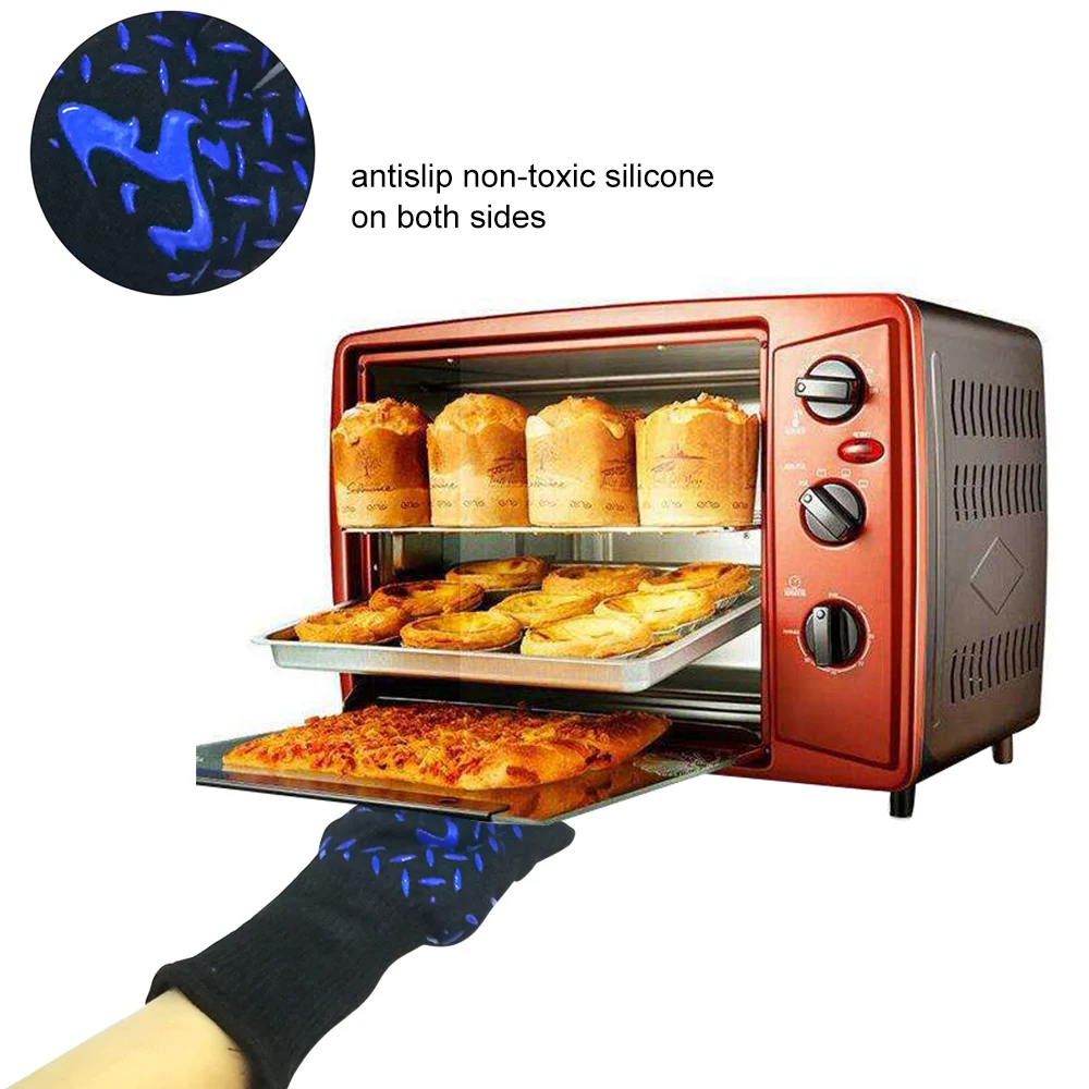 Kitchen Gloves BBQ Heated Heat-resistant Multi-purpose Cooking Gloves Suitable for Grilling Cooking Baking Welding and Cutting
Kitchen Gloves BBQ Heated Heat-resistant Multi-purpose Cooking Gloves Suitable for Grilling Cooking Baking Welding and Cutting
