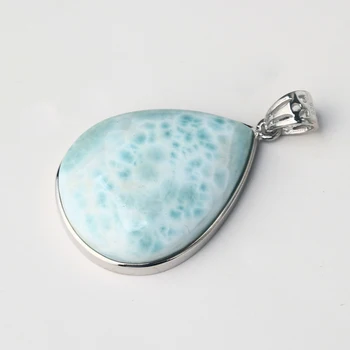 14 Natural Larimar stone pendant 925 silver inlaid fashion Japanese and Korean necklace Larimar stone pendant for girlfriend
14 Natural Larimar stone pendant 925 silver inlaid fashion Japanese and Korean necklace Larimar stone pendant for girlfriend
