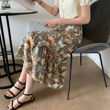 Long Skirt Womens Skirts Clothing 2020 Spring Summer High Waist Elastic Harajuku Vintage Streetwear Ruffle asymmetrical Chiffon 
Long Skirt Womens Skirts Clothing 2020 Spring Summer High Waist Elastic Harajuku Vintage Streetwear Ruffle asymmetrical Chiffon