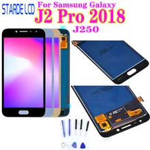 Ensemble écran tactile LCD, luminosité réglable, pour Samsung Galaxy J2 pro 2018 J250 J250F=