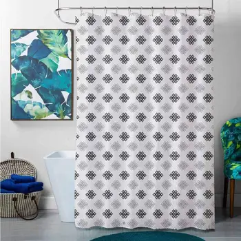 Shower Curtains Jacuzzi Tattoo,Intricate Geometrical Motifs Knots in Greyscale Pattern Esoteric Zen Charm Symbols, Grey
Shower Curtains Jacuzzi Tattoo,Intricate Geometrical Motifs Knots in Greyscale Pattern Esoteric Zen Charm Symbols, Grey