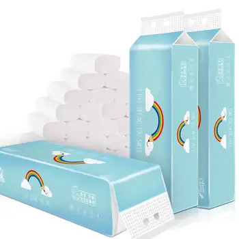 12 Rolls Toilet Paper 4 Layers 170 Sheets Per Roll Natural Wood Pulp Soft Thick Absorbent Toilet Papers for Home Kitchen
12 Rolls Toilet Paper 4 Layers 170 Sheets Per Roll Natural Wood Pulp Soft Thick Absorbent Toilet Papers for Home Kitchen