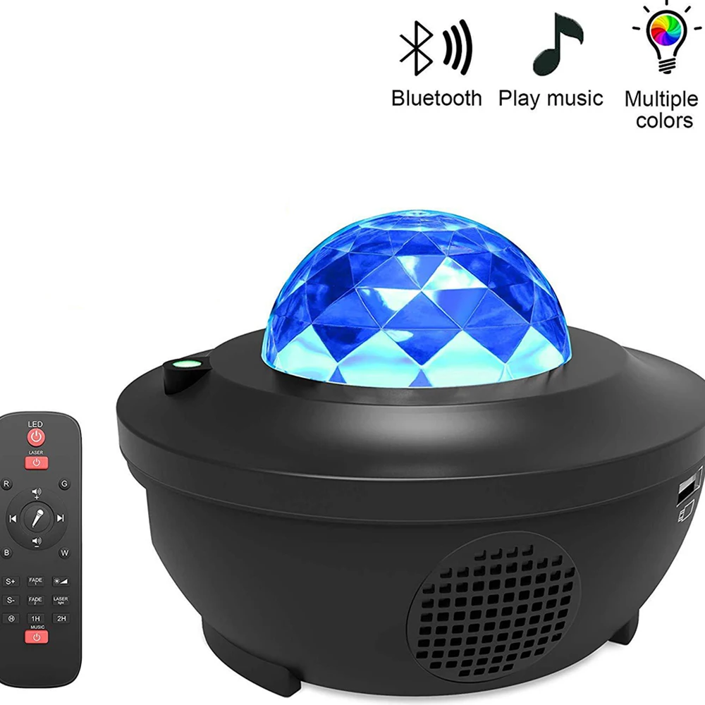 USB LED Night Light Starry Star Water Wave LED Projector Light Bluetooth Projector Sound-Activated Projector Lamp Sleeping Light
USB LED Night Light Starry Star Water Wave LED Projector Light Bluetooth Projector Sound-Activated Projector Lamp Sleeping Light