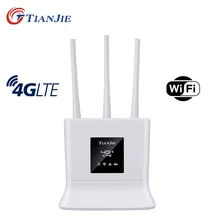 

TIANJIE Networking High Speed 3G 4G CPE WIFI Router LTE FDD TDD External Antenna Hotspot RJ45 WAN LAN Sim Card Slot Modem Dongle