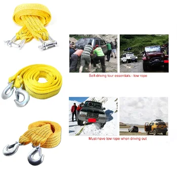 4/3Meter Heavy Duty 5/3Tons Tow Cable Car Towing Cable Snatch Strap Pull Rope Heavy Duty Road Truck Pulling Rope with Iron Hooks
4/3Meter Heavy Duty 5/3Tons Tow Cable Car Towing Cable Snatch Strap Pull Rope Heavy Duty Road Truck Pulling Rope with Iron Hooks