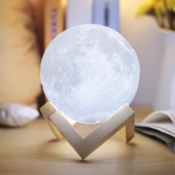 IVYSHION 3D Print Moon Lamp Night Light Adjustable 2 Color Touch Control USB Rechargeable Moon Lamp Creative Home Decoration
IVYSHION 3D Print Moon Lamp Night Light Adjustable 2 Color Touch Control USB Rechargeable Moon Lamp Creative Home Decoration