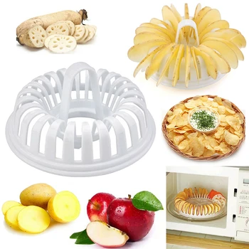 1PC Creative Kitchen Tools Microwave DIY Potato Chips Maker Kitchen Gadgets Cooking Cook Healthy Home low calories 
1PC Creative Kitchen Tools Microwave DIY Potato Chips Maker Kitchen Gadgets Cooking Cook Healthy Home low calories
