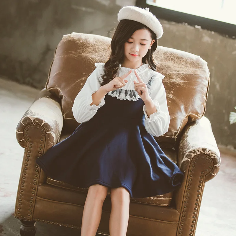 School 2023 Spring Teen Girls Clothing Baby Casual Dress Kids Lace Patchwork Children Long Sleeve Dresses Autumn Fashion Ruffles
School 2023 Spring Teen Girls Clothing Baby Casual Dress Kids Lace Patchwork Children Long Sleeve Dresses Autumn Fashion Ruffles