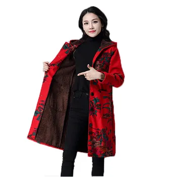Red Plus velvet parka coat women M-4XL Plus size loose printing tops 2019 autumn winter new hooded fashion warmth clothing LR581
Red Plus velvet parka coat women M-4XL Plus size loose printing tops 2019 autumn winter new hooded fashion warmth clothing LR581