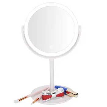 Cosmetics Brushes LED Makeup Mirror 360 Degrees Rotational USB Touches Switch Cosmetic Mirror Makeup Brushes
Cosmetics Brushes LED Makeup Mirror 360 Degrees Rotational USB Touches Switch Cosmetic Mirror Makeup Brushes